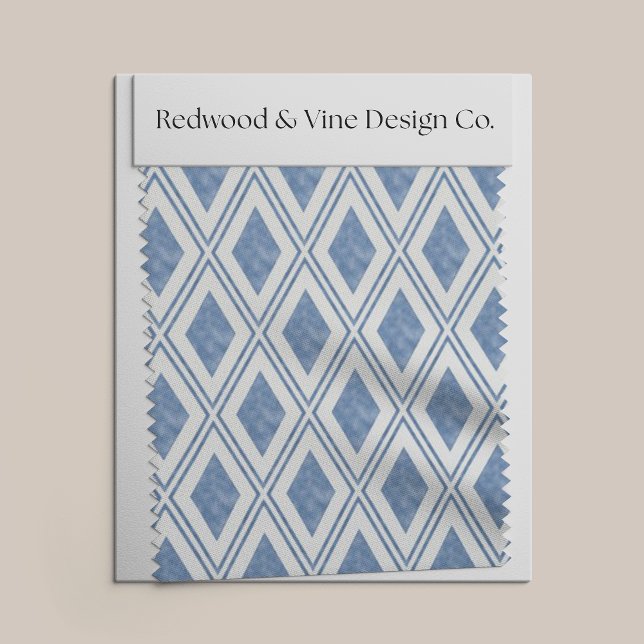 Tissu Motif Indigo Blue Diamond (Créateur téléchargé)