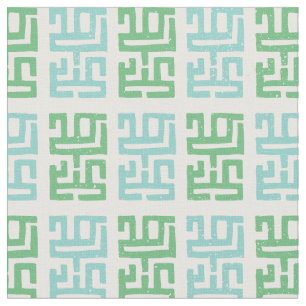 Tissu Motif inspiré par l'impression de boue  Blanc/Ver