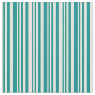 Tissu Motif jaune clair et cyan foncé rayé/bordé