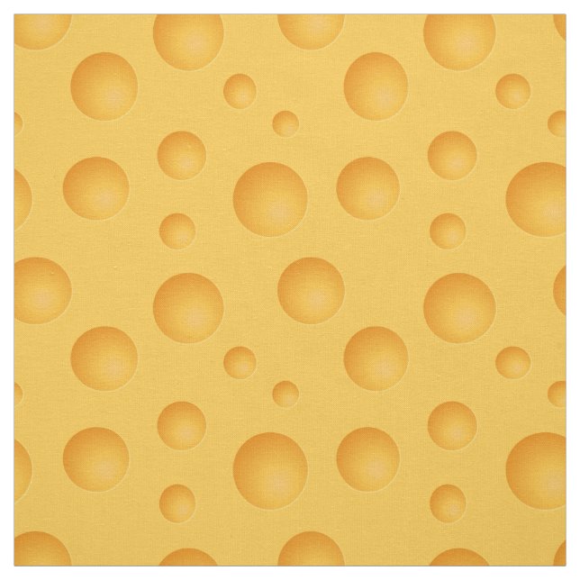 Tissu Motif jaune de fromage (Échantillon)