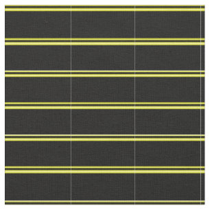 Tissu Motif jaune et noir des rayures