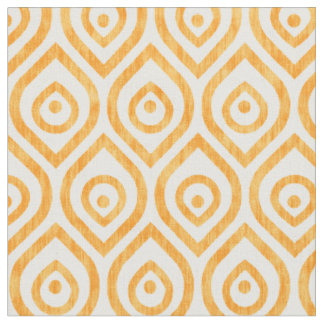 Tissu motif jaune géométrique vintage