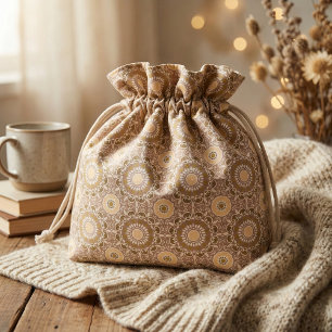 Tissu Motif kaléidoscopique ethnique de Bohême