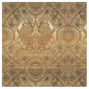 Tissu Motif médiéval Lions & Harpies du 12ème siècle