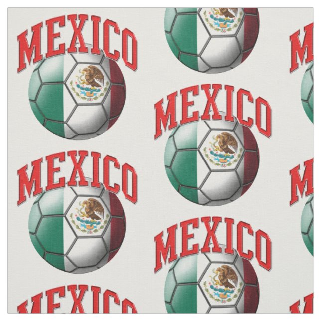 Tissu Motif mexicain de football (Échantillon)