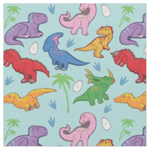 Tissu Motif mignon de dinosaure