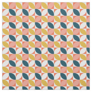 Tissu Motif moderne de feuille de la moitié du siècle