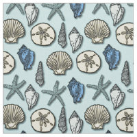 Motif nautique de mer d'étoiles de mer de Shell