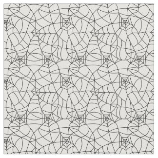 Tissu Motif noir de toiles d'araignée sur l'arrière -