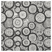 Motif noir et blanc africain géométrique et funky 