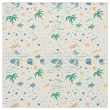 Motif Océan Été Rétro