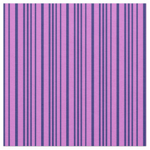 Tissu Motif Orchid & Midnight Blue Lines