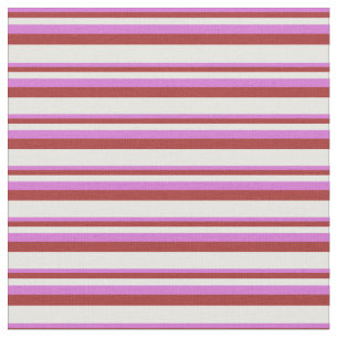 Tissu Motif Orchidée, Brown et blanche, lignes/bandes