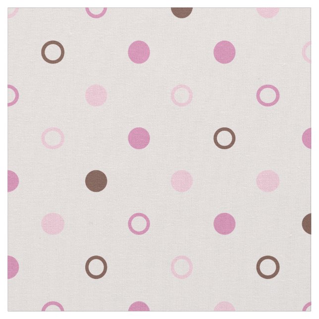 Tissu Motif pois chic rose girly (Fermer)