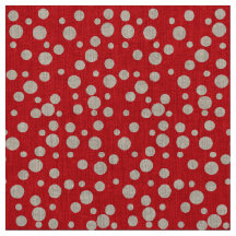Motif Pois rouge et blanc
