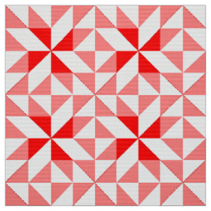 Tissu Motif Quilt Bloc de choix Annie en rouge