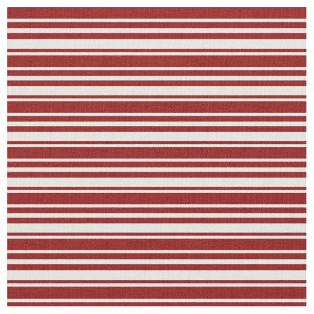 Tissu Motif rayé blanc et rouge foncé (Fermer)