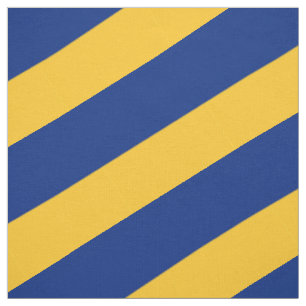 Tissu Motif rayé bleu et jaune