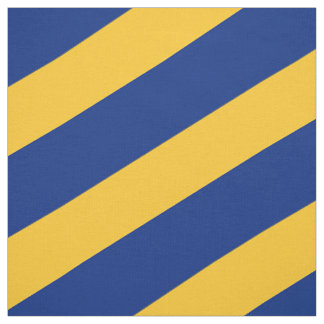 Tissu Motif rayé bleu et jaune