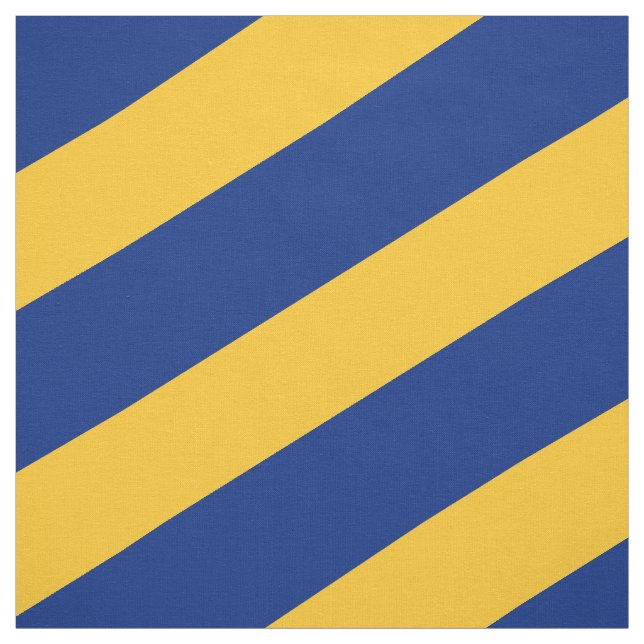 Tissu Motif rayé bleu et jaune (Échantillon)