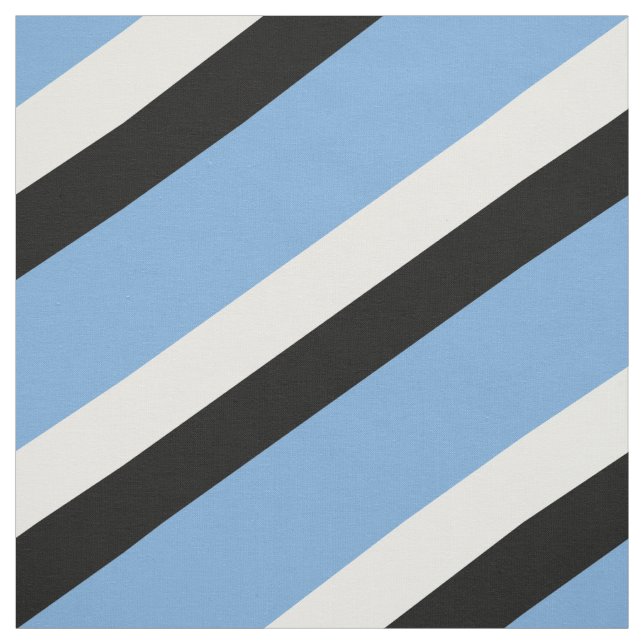 Tissu Motif rayé bleu, noir et blanc (Échantillon)