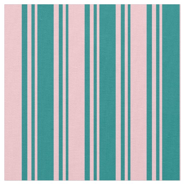 Tissu Motif rayé de couleur turquoise et rose (Fermer)