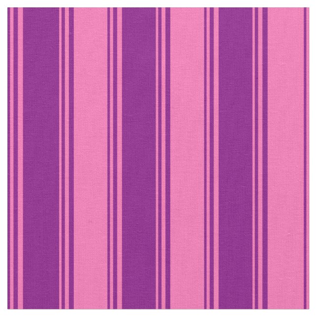 Tissu Motif rayé de couleur violet et rose chaud (Fermer)
