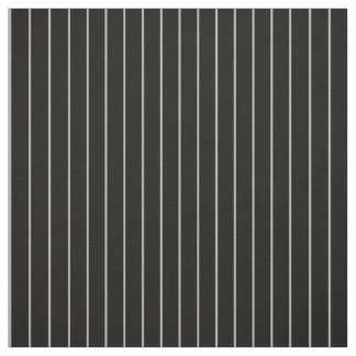 Tissu Motif rayé de filet noir gris mince classique