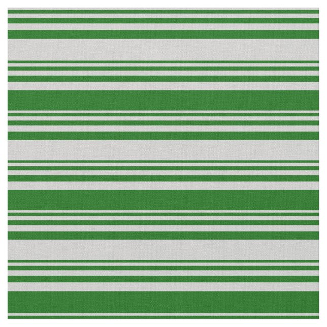 Tissu Motif rayé gris clair et vert foncé (Fermer)