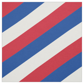 Tissu Motif rayé rouge, bleu et blanc