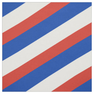 Tissu Motif rayé rouge, bleu et blanc