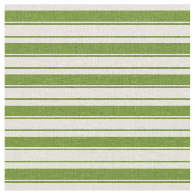 Tissu Motif rayé vert et beige (Fermer)