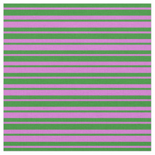 Tissu Motif rayé vert orchidée et forêt