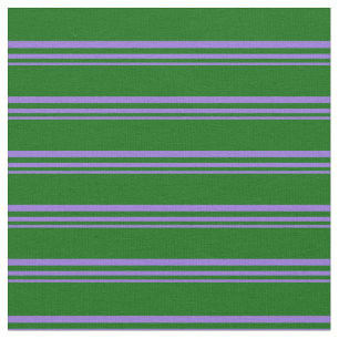 Tissu Motif rayé violet et vert foncé