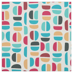 Tissu Motif rétro Abstrait
