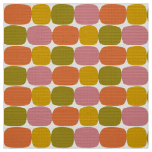 tissu motif rétro les années 70 années 60