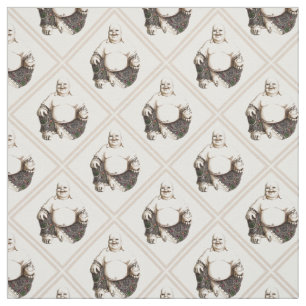 Tissu Motif riant de diamant de Bouddha