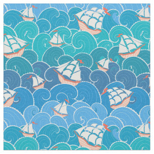 Tissu Motif rocheux de mer