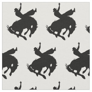 Tissu Motif Rodeo Cowboy