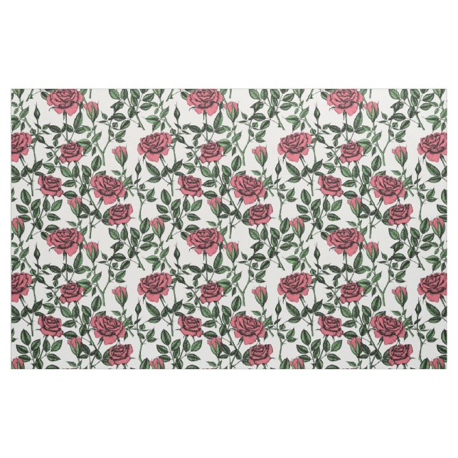 Tissu Motif rose (Fat Quarter)