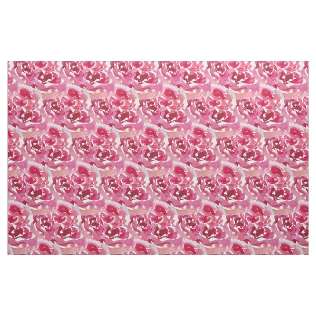 Tissu Motif rose aquarelle (Yard)