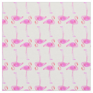 Tissu Motif rose de Flamant rose