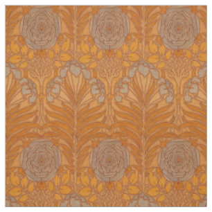 Tissu Motif Rose vintage Art Nouveau Lilie & Tudor