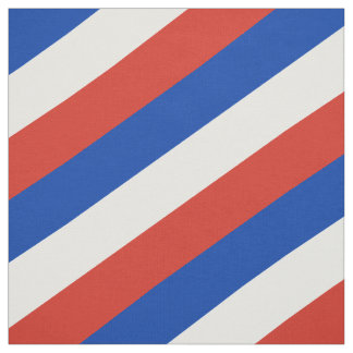 Tissu Motif rouge, bleu et blanc