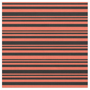 Tissu Motif rouge et noir des rayures