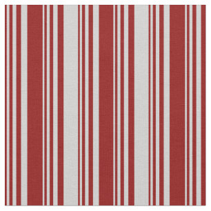 Tissu Motif rouge foncé et gris clair