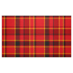 Tissu Motif rouge noir et jaune