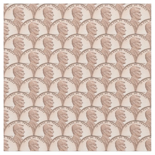 Tissu Motif sans couture de centime Lincoln – Pièces de  (Fermer)