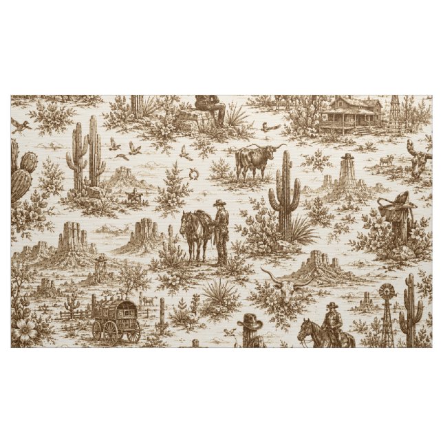 Tissu Motif sans couture de toile du désert occidental v (Yard)