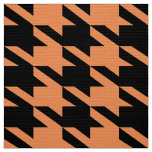 Tissu Motif sans couture noir et orange